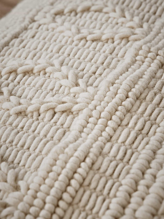 Nordic Geometric Floor Cushion - Cream