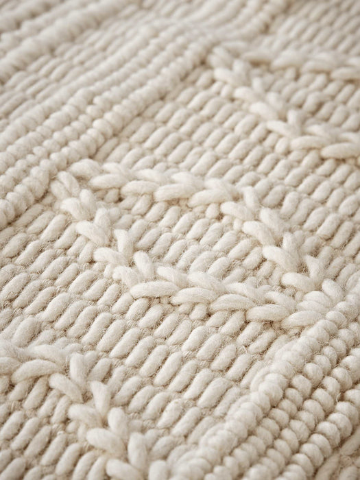 Nordic Geometric Floor Cushion - Cream