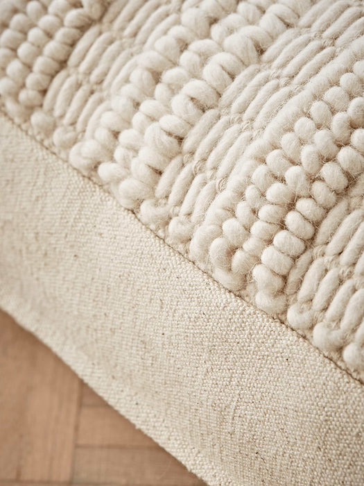 Nordic Geometric Floor Cushion - Cream