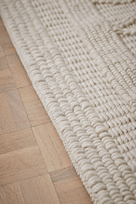 Nordic Geometric Rug - Cream