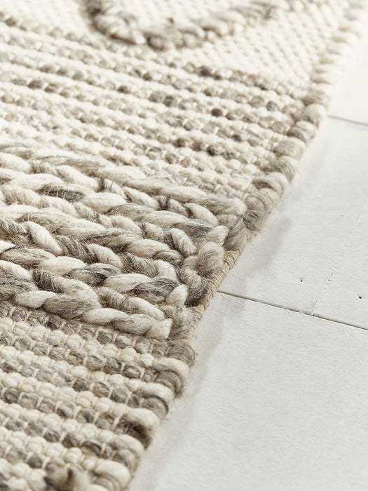 Textured Stripe Rug - Taupe