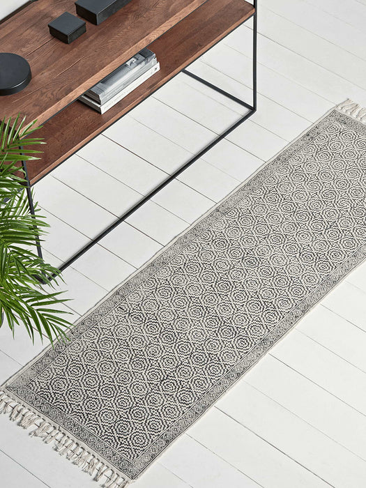 Block Print Runner - Geometric