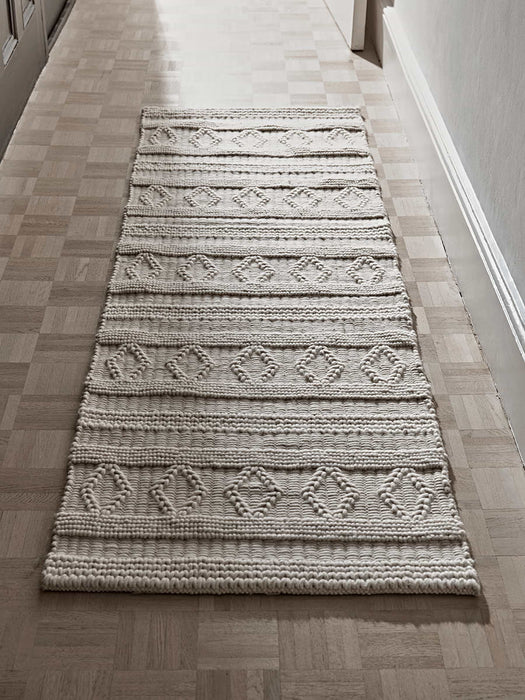 Nordic Geometric Runner - Cream