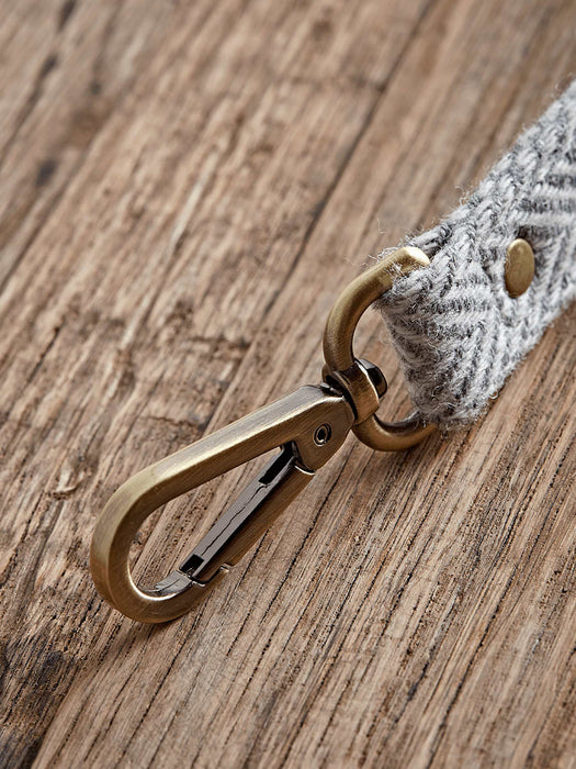 Grey Herringbone Dog Lead
