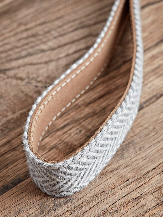 Grey Herringbone Dog Lead