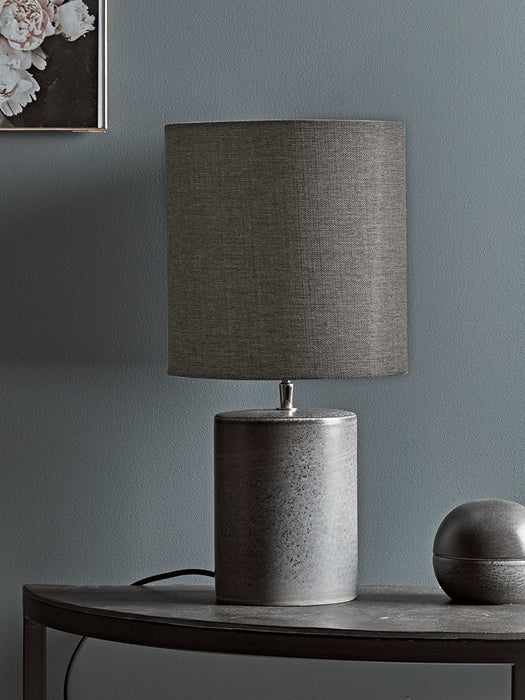 Grey Hand Glazed Table Lamp