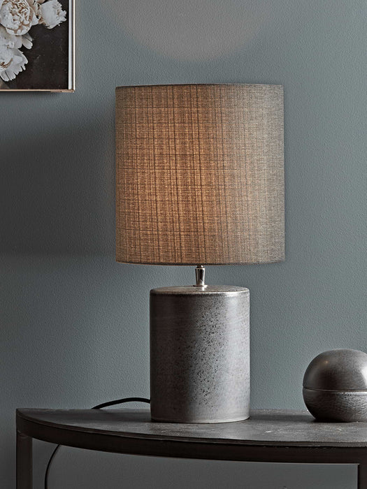 Grey Hand Glazed Table Lamp