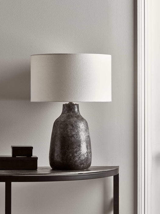 Grey Ombre Glazed Table Lamp