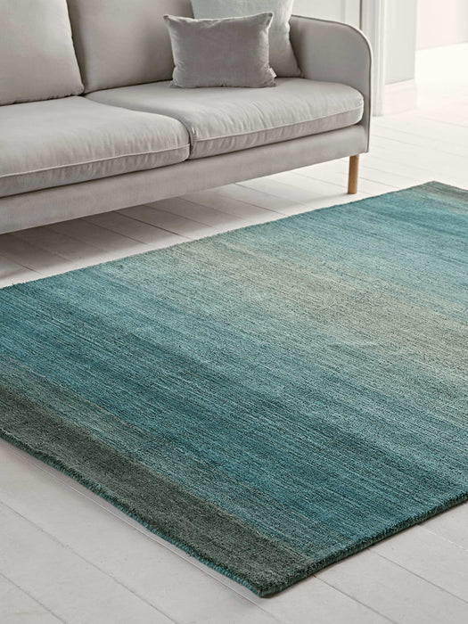Graduated Teal Rug
