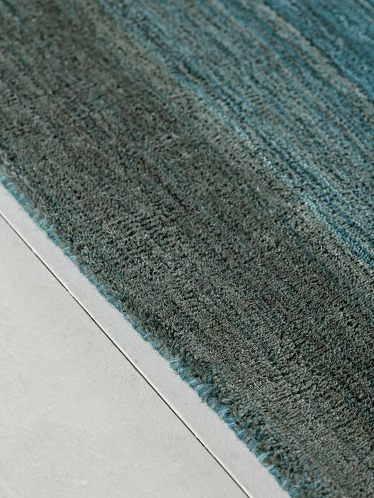 Graduated Teal Rug
