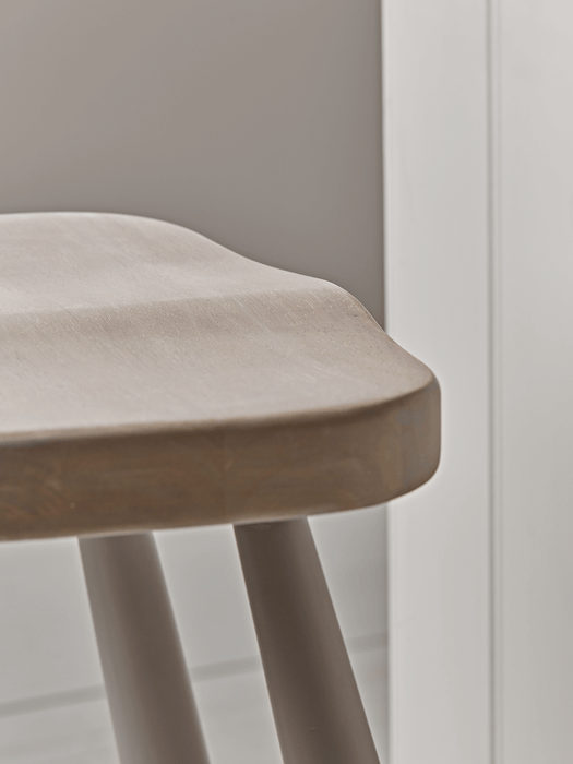 Grey & Limewashed Counter Stool