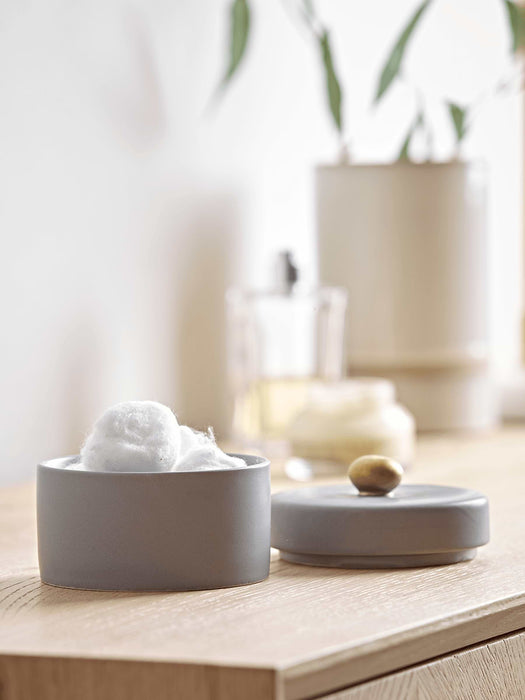 Grey & Brass Trinket Pot