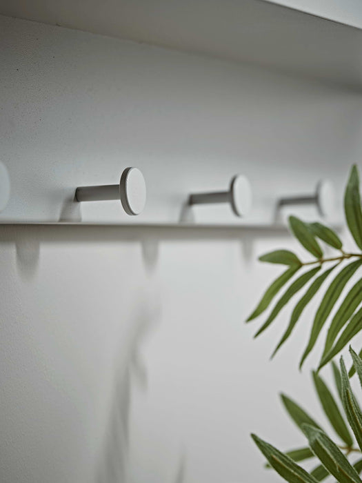 Grey Metal Hallway Shelf