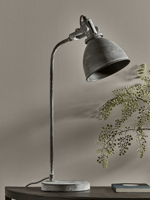 Greywash Industrial Desk Lamp