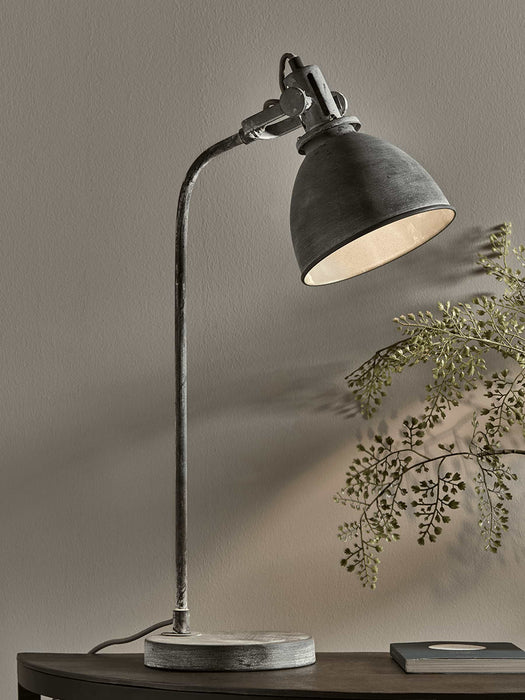 Greywash Industrial Desk Lamp