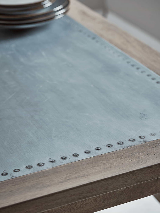 Hampton Zinc Topped Dining Table