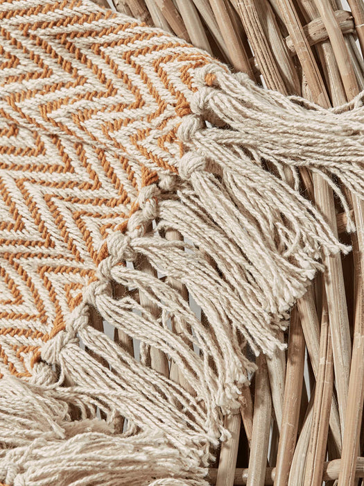 Herringbone Throw - Mustard