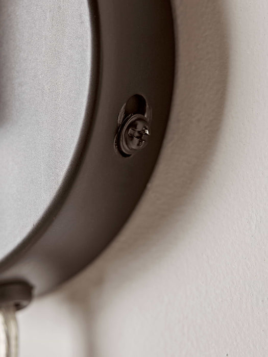 Hinged Black & Brass Wall Light