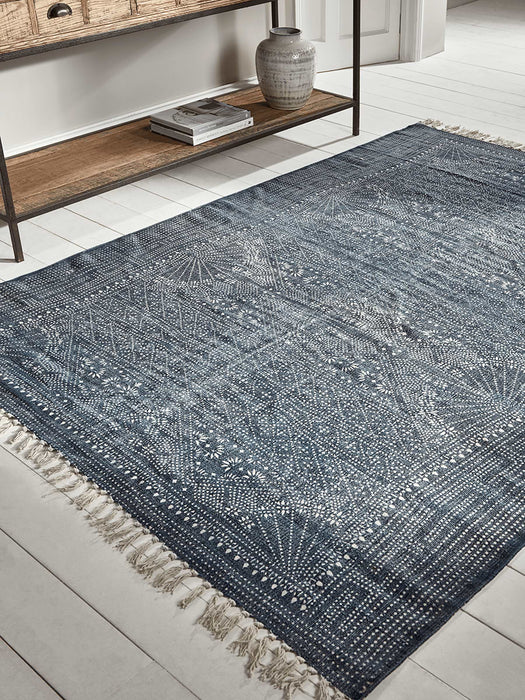 Indigo Printed Rug