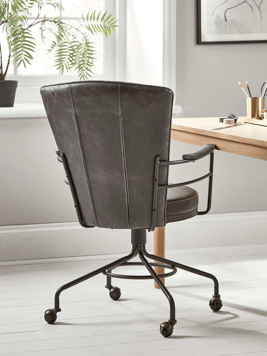 Industrial Style Office Chair - Grey