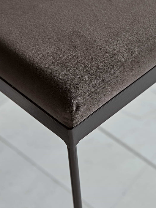 Upholstered Iron Bench