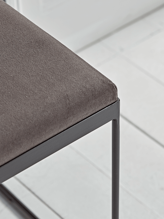 Upholstered Iron Bench
