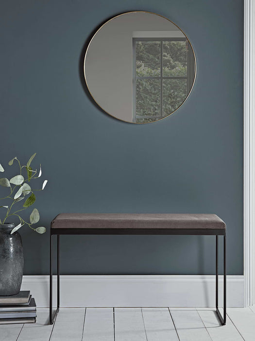 Upholstered Iron Bench