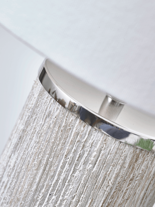 Limewashed Wooden Table Lamp