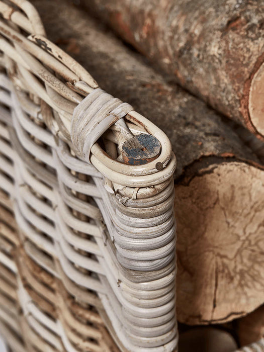 Round Rattan Log Basket - Rectangular