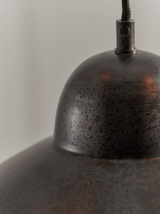 Large Cone Pendant - Oxidised Black