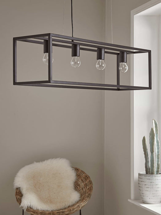 Large Metal Quad Pendant