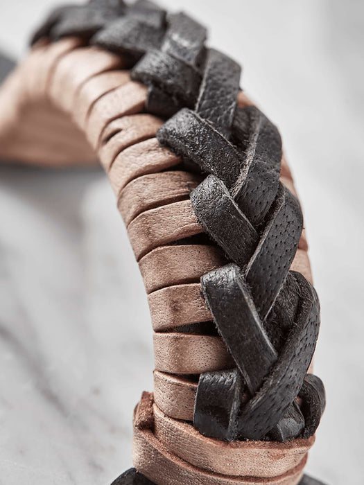 Leather Braided Handle