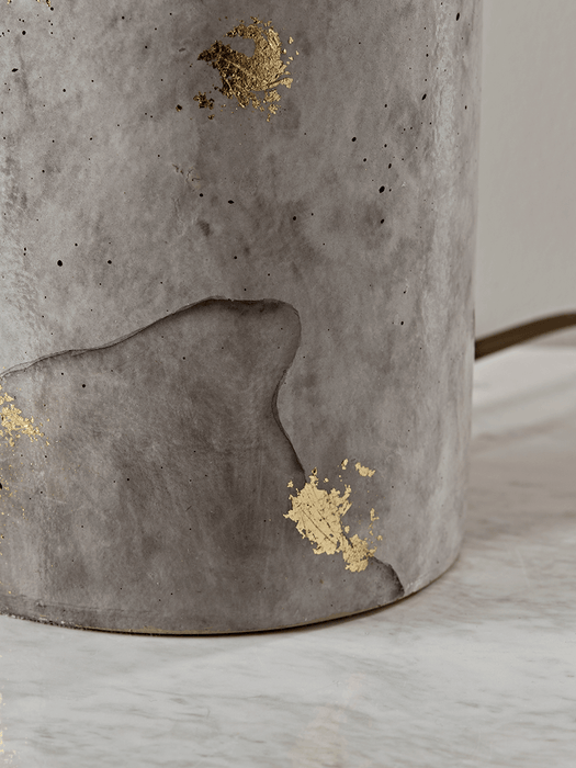 Painted Marble & Gold Table Lamp