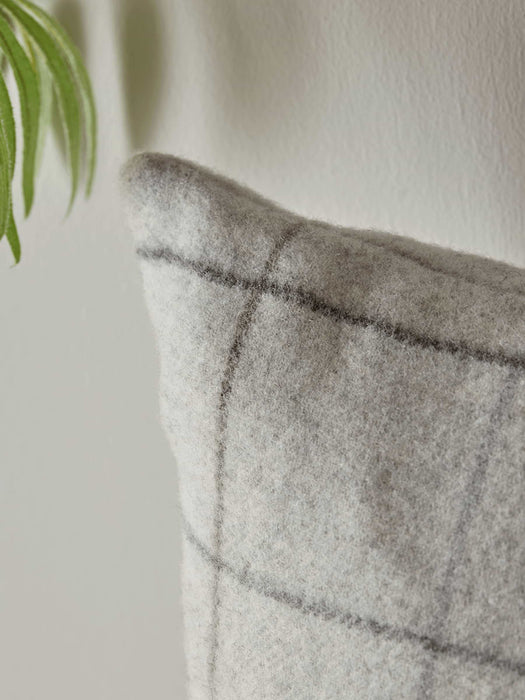 Luxury Merino Checked Cushion