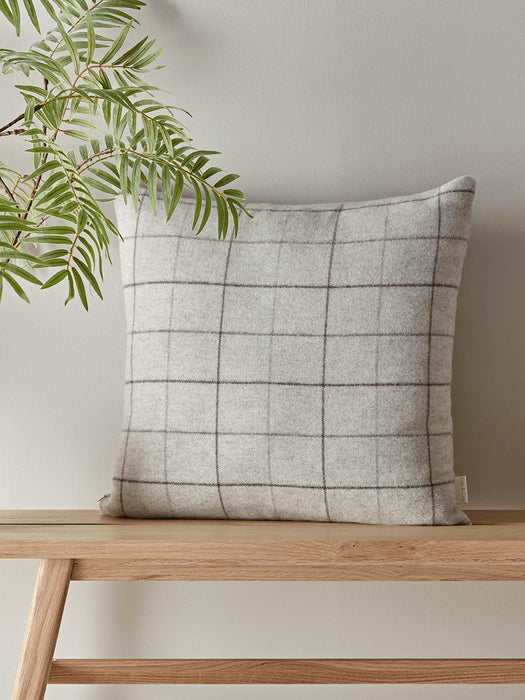 Luxury Merino Checked Cushion