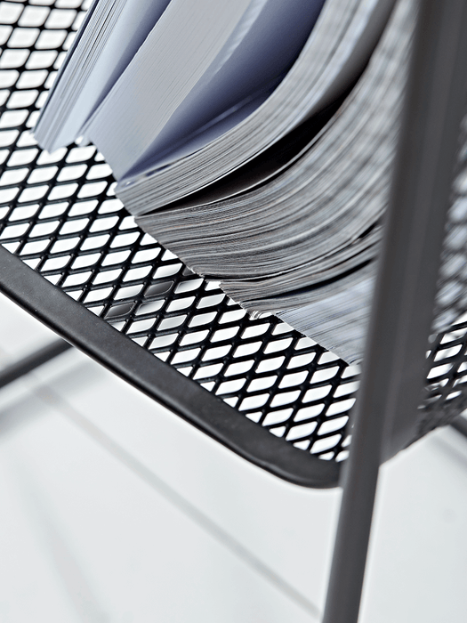 Iron Mesh Magazine Rack