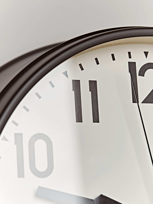 Black Metal Wall Clock