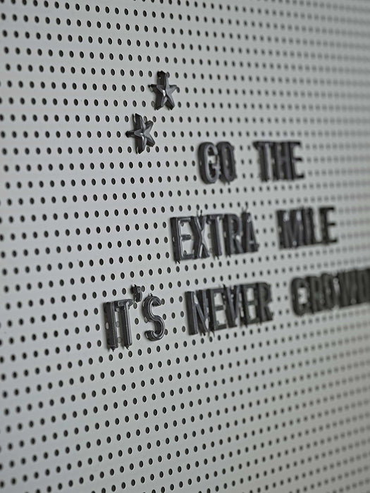 Grey Metal Letter Board