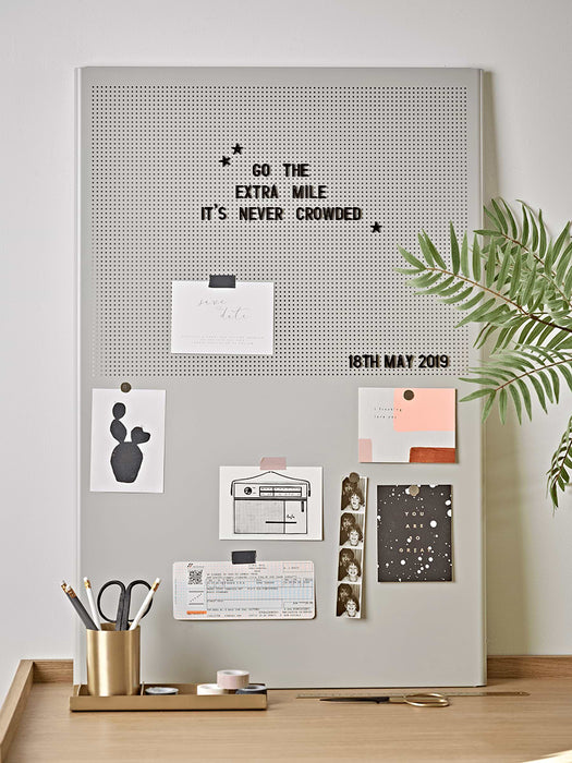 Grey Metal Letter Board