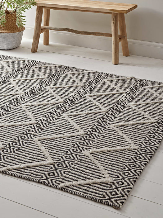 Monochrome Chevron Rug