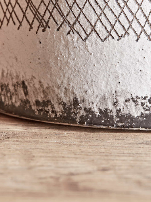 Monochrome Sgraffito Vase