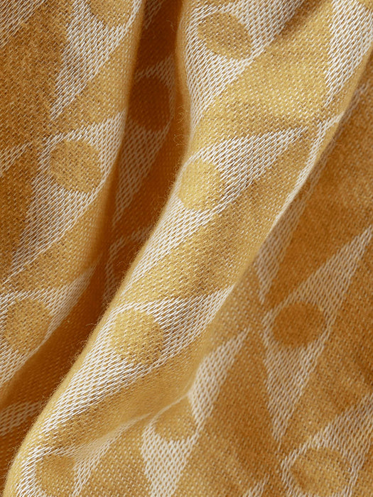 Mustard Geometric Throw