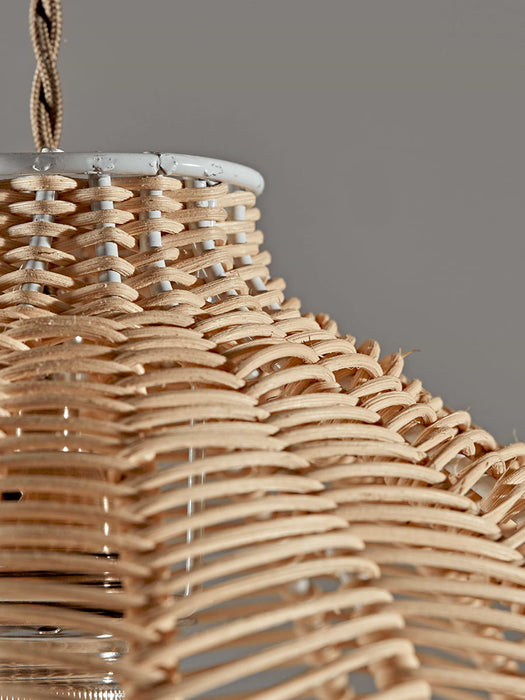 Natural Chevron Rattan Shade