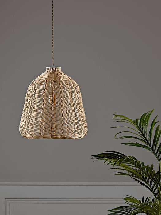 Natural Chevron Rattan Shade