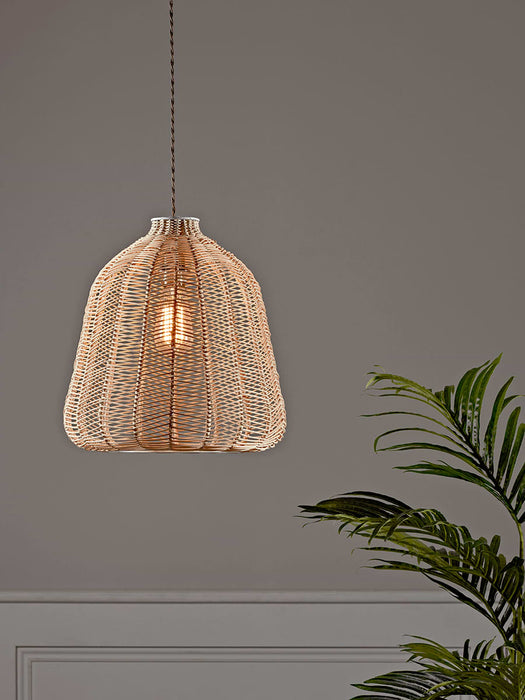 Natural Chevron Rattan Shade