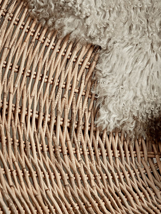 Round Rattan Papasan Chair