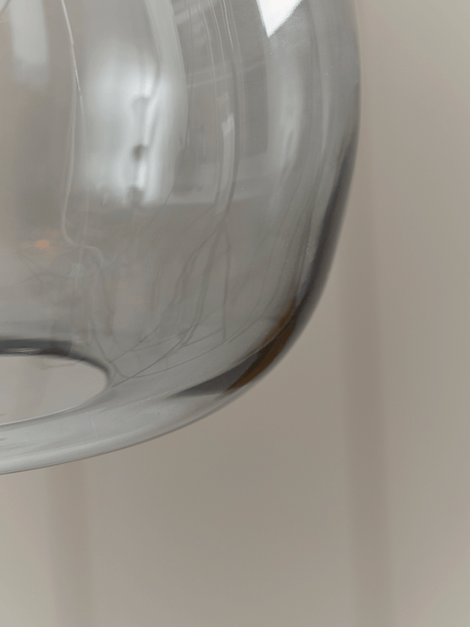 Grey Glass Round Pendant