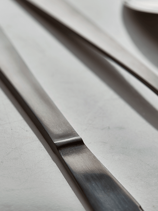 Polished Black Cutlery Set