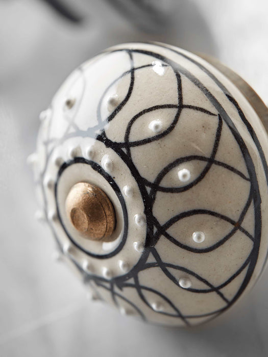 Hand Painted Porcelain Knob