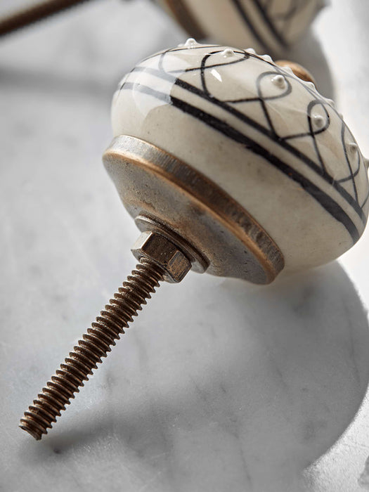 Hand Painted Porcelain Knob